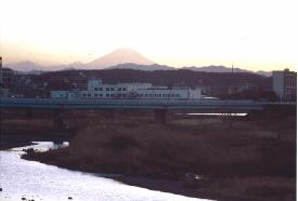 新富士見橋から見た富士山の画像