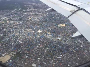 熊本市上空からの写真