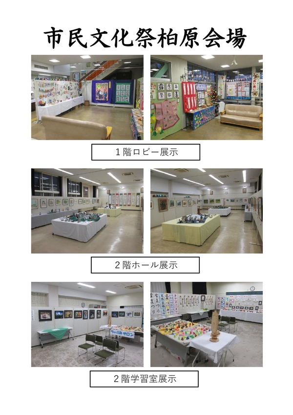 文化祭の展示の様子です