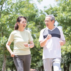 ジョギングする人の写真