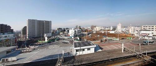 パノラマ写真　狭山市駅西口付近　平成20年12月