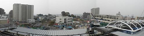パノラマ写真　狭山市駅西口付近　平成21年11月
