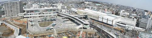 パノラマ写真　狭山市駅西口付近　平成23年3月