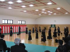 剣道の演武のようす