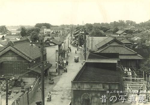 昭和29年 入間川町本町2丁目通り